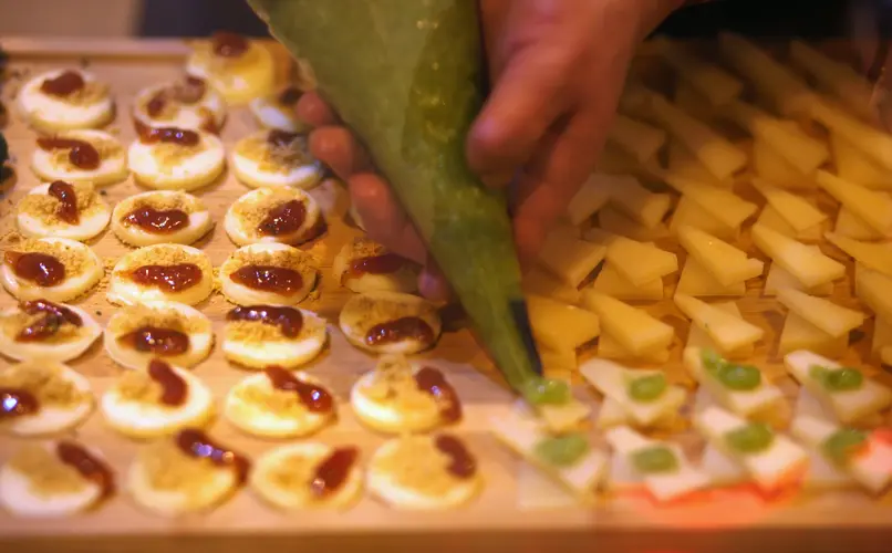 Canapés de queso