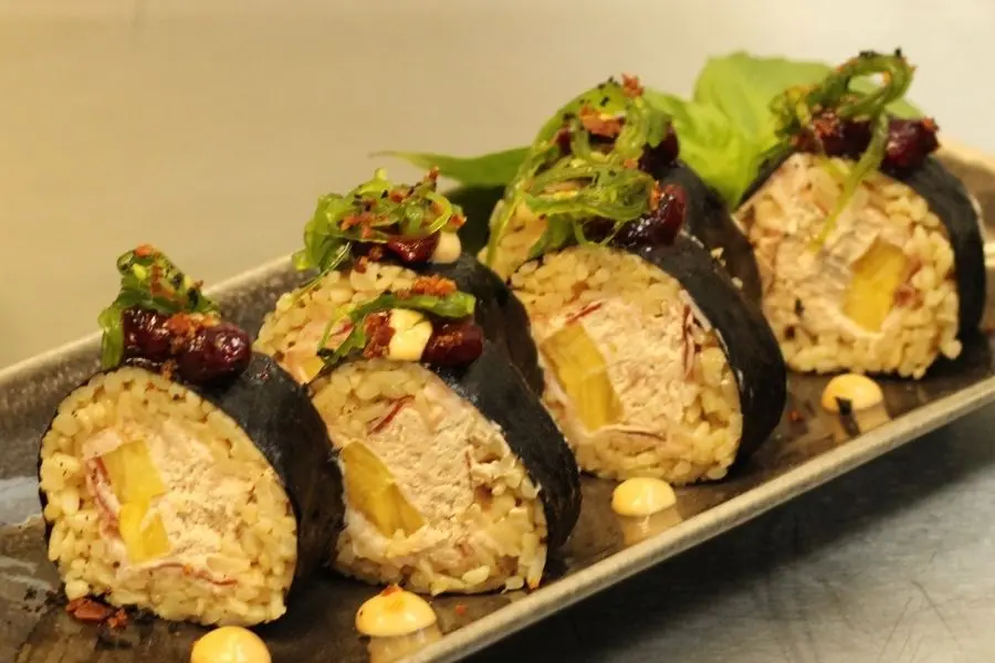 Sushi de Foie y Frutos Rojos