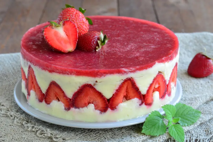 receta_Fraisier de Manzana y Fresones