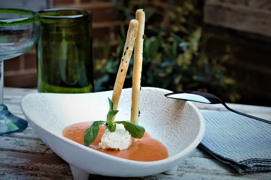 receta_Sorbete_Gazpacho_Crema_Queso_Curado
