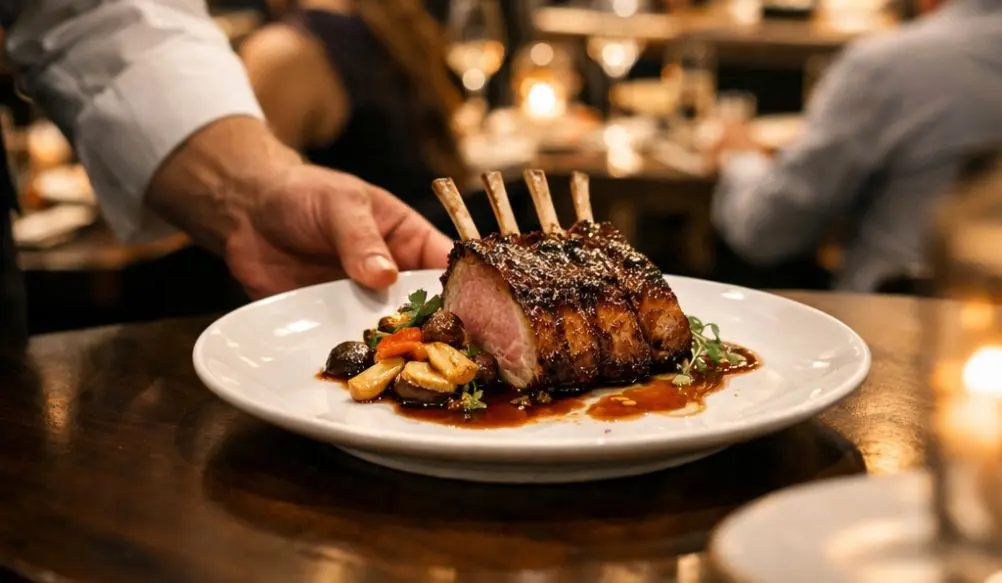 Rack de cerdo con costillas peladas